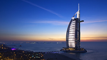 Burj Al Arab - Dubai, buildings, architecture, Burj Al Arab, dubaii, landscape, nature HD wallpaper