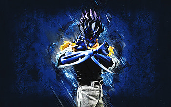Fortnite Baoh Baoh Raihousha Skin, Fortnite, main characters, blue stone background, Baoh Baoh Raihousha, Fortnite skins, Baoh Baoh Raihousha Skin, Baoh Baoh Raihousha Fortnite, Fortnite characters HD wallpaper