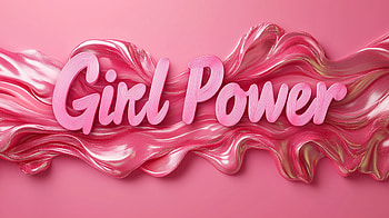 : Embrace Your Girl Power in Pink, pink, girl power, Feminism, empowerment, typography HD wallpaper