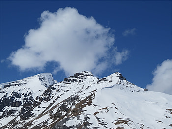 Nature, Sky, Mountains, Clouds, Snow, Vertex, Top HD wallpaper