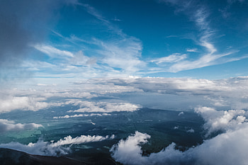 Nature, Sky, Clouds, View From Above HD wallpaper