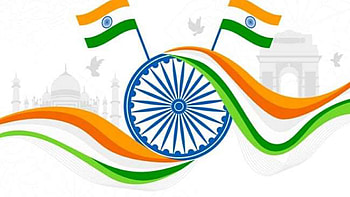 Red Fort White Pigeons Indian Republic Day Celebration Flag Creative Republic Day HD wallpaper