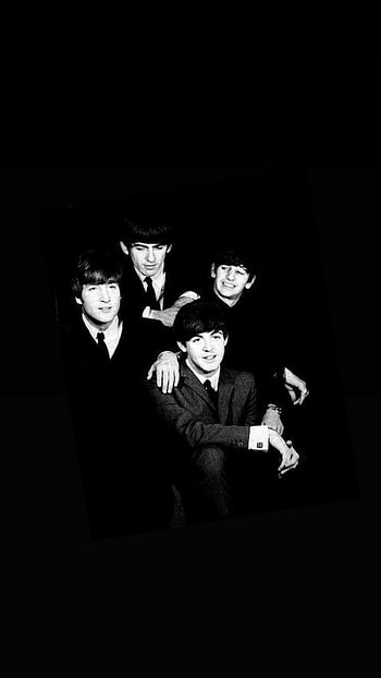 The Beatles, Black and white , High-quality HD phone wallpaper