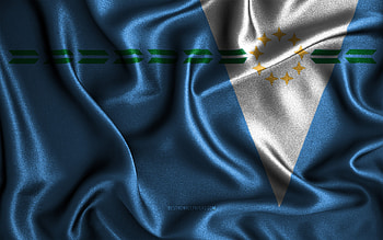 Formosa flag, , silk wavy flags, Argentine provinces, Day of Formosa fabric flags, Flag of Formosa, 3D art, Formosa, Provinces of Argentina, Formosa 3D flag, Argentina HD wallpaper