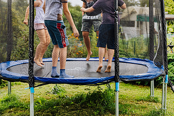 Backyard trampoline, Children's growth, Novak Djokovic Foundation, Physical activity HD wallpaper