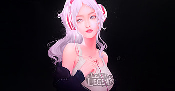 Beautiful woman, pink hair, art HD wallpaper