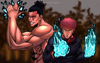 Best Friends Itadori and Aoi JJK, Aoi Todo, Yuji Itadori, Anime, Jujutsu Kaisen HD wallpaper