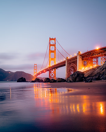 Cities, Architecture, Lights, Bridge, Construction, Design, Backlight, Illumination HD phone wallpaper
