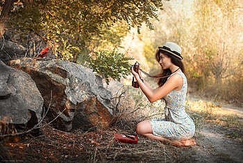 grapher, model, lady, pretty HD wallpaper