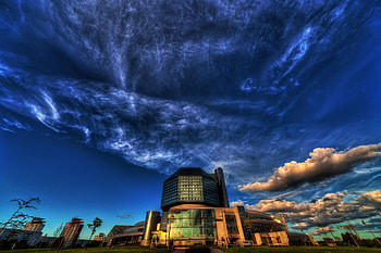 Summer, National Library, Minsk, Scenic beauty HD wallpaper