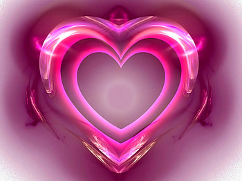 Pink Hearts, hearts, valentines, day, abstract HD wallpaper
