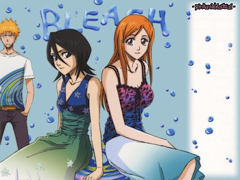 Bleach, ichigo, anime, rukia, orihime HD wallpaper