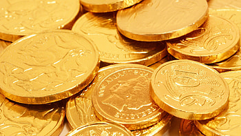 Precious gold coins, High-quality , collection HD wallpaper