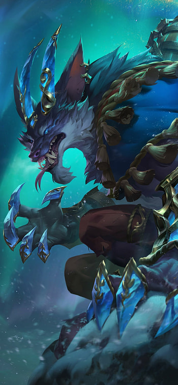 Winterblessed Warwick, video game, League Of Legends HD phone wallpaper