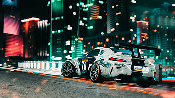 Machine, Sports, Cars, City, Lights, Road, Car, Sports Car HD wallpaper