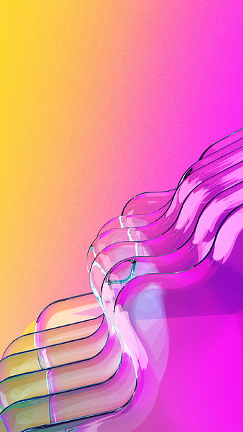 Glass AB, 3D, magenta, pink, line, abstract HD phone wallpaper