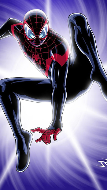 Miles Morales, Miles, Spiderman HD phone wallpaper