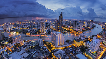 Bangkok , Vibrant city, Stunning background, Urban beauty HD wallpaper