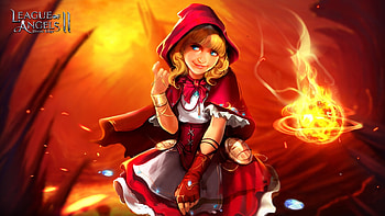 Little Red Riding Hood, red riding hood, league of angels, fantasy, yellow, red, game, girl, little HD wallpaper