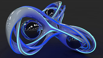 Background, 3D, Lines, Figure, Balls, Bends, Rendering HD wallpaper