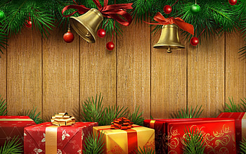BELLS, BRANCHES, ORNAMENTS, GIFTS HD wallpaper
