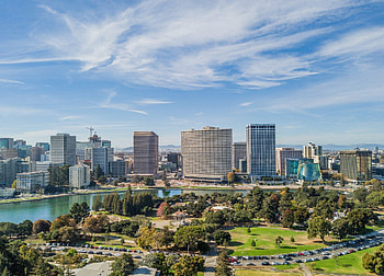 Oakland Skyline, Travel to Oakland, Points and miles, Nerdwallet HD wallpaper
