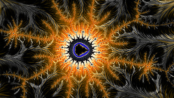 Trippy Psychedelic Fractal, colorful, colors, dark, orange (Color), Abstract, fractal HD wallpaper