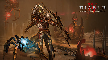 Diablo IV Season of the Construct Awoken Adamant Armor, video game, Diablo IV HD wallpaper