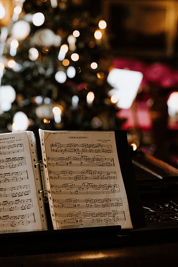 Music, Glare, Bokeh, Boquet, Notebook, Notes HD phone wallpaper