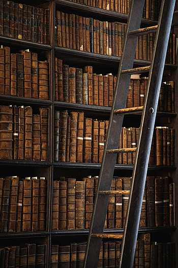 Books, Miscellanea, Miscellaneous, Stairs, Ladder, Library, Racks HD phone wallpaper