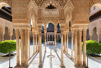 Alhambra Palace, Granada's gem, Architectural marvel, Spain's pride HD wallpaper