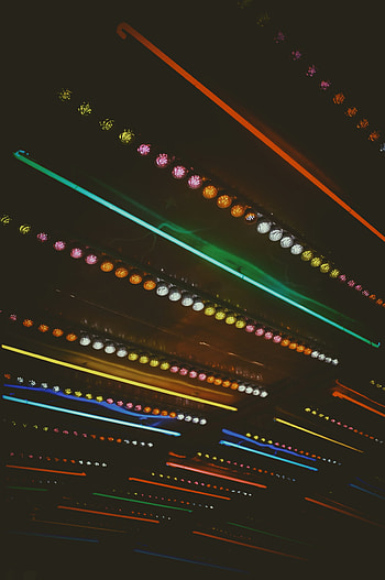 Miscellanea, Miscellaneous, Multicolored, Motley, Illumination, Decoration, Lighting, Ceiling HD phone wallpaper