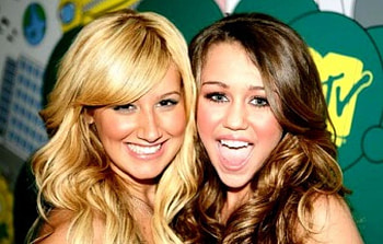 miley and ashley tisdale!!, ashley, miley HD wallpaper