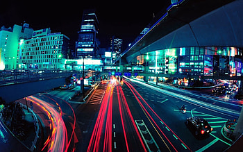City Lights, Cities, Cars, Building, Lights, Road, Headlights HD wallpaper