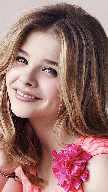 Chloe Moretz, Blonde girl, Smile HD phone wallpaper
