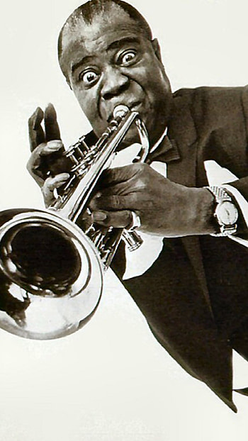 Louis Armstrong, , Jazz legend, Musical icon HD phone wallpaper