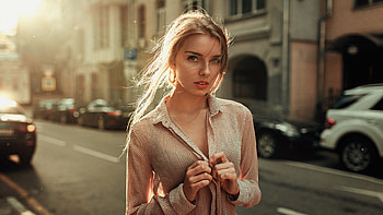 Beautiful Urban Girl Looking At Viewer, girls, model HD wallpaper