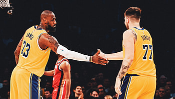 LeBron James reach 50k Points Regular Season+Playoffs in NBA, NBA, basketball, Los Angeles Lakers, LeBron James, Luka Dončić HD wallpaper