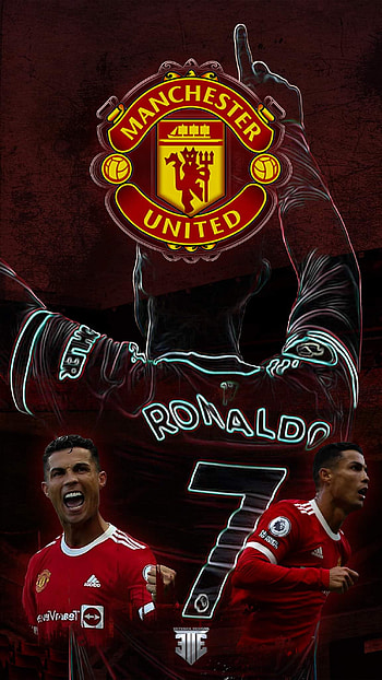 CR7 Manchester United, soccer, cristiano Ronaldo, rojo, football HD phone wallpaper