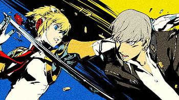 Narukami Yuu And Aigis - Persona 4 ... HD wallpaper