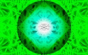 Abstract Green, simple, kaleidoscope, abstract, green HD wallpaper