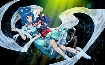 Anime, Flight, Cap, Dress, Animeshki HD wallpaper