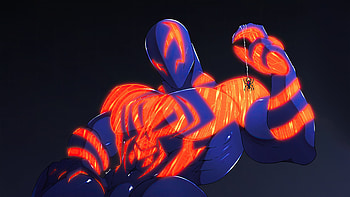 Spiderman 2099 King, spiderman, spiderman-2099, superheroes, artwork, artist, digital-art, pixiv HD wallpaper