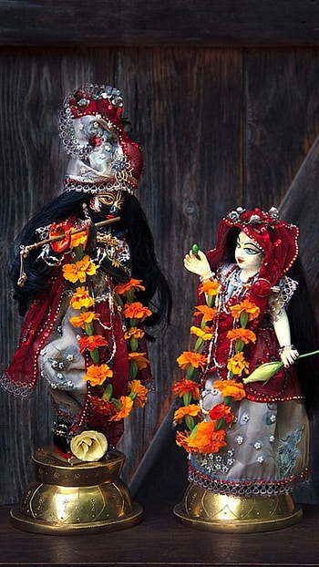 Radha Krishna , Cute, Idol, lord krishna, goddess radha HD phone wallpaper