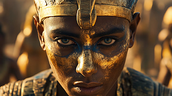 Majestic Pharaoh, Pharaoh, ancient Egypt, Historical, portrait HD wallpaper