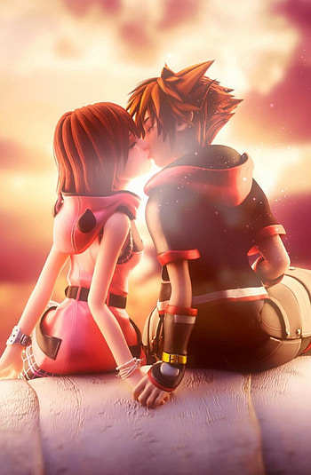 Sora x Kairi, Kingdom Hearts , Beloved couple, Love and friendship HD phone wallpaper