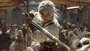 Ciri Warrior Spirit Unleashed, ciri, the-witcher-3, games, artist, artwork, digital-art, deviantart, video-games HD wallpaper