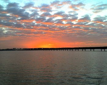 sunset 1, sea, sky, nature, water, sunset HD wallpaper