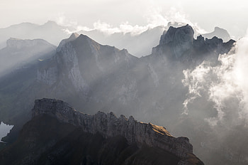 Nature, Mountains, Clouds, Vertex, Fog, Tops, Mountain Range HD wallpaper
