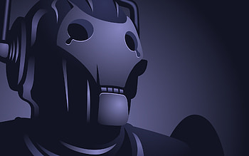 Cyberman Minimalism, doctor-who, tv-shows, cyberman, minimalism HD wallpaper